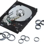 NdFeB Magnet Ring Bonded on External Hard Drive — Precision assembly of neodymium magnet components